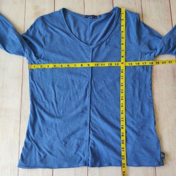 prAna V-neck long sleeve tee style W2ROMI316 sz S - Picture 6 of 7